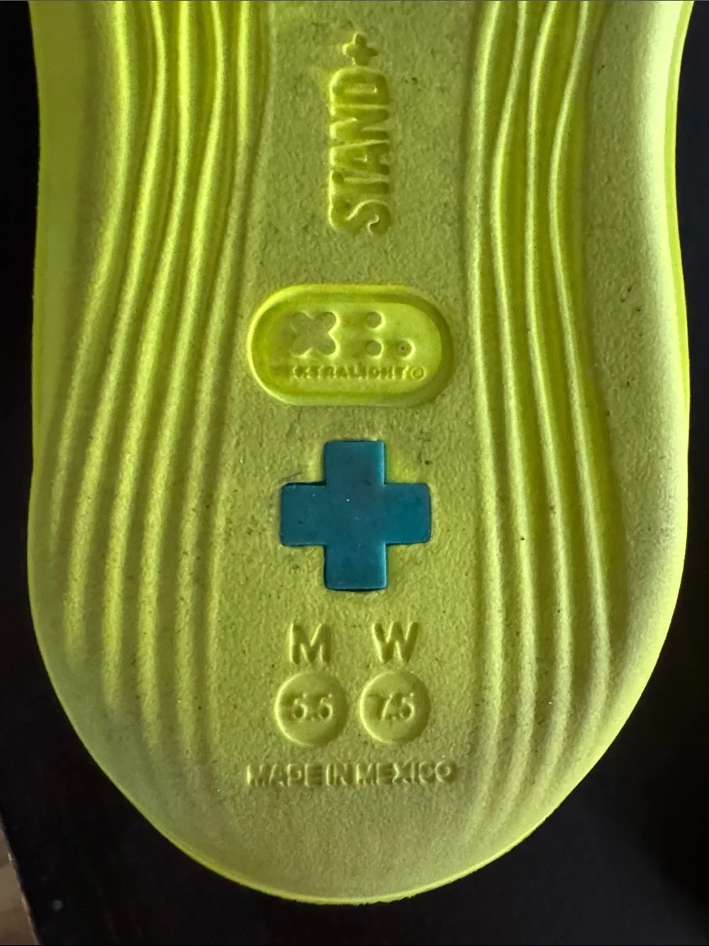 STAND Slip-On Foam Sneaker in Neon Yellow Women 7.5